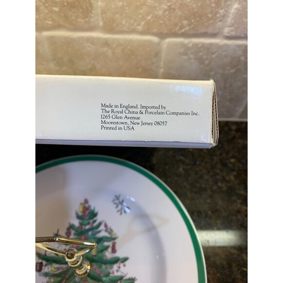 Spode Christmas Tree Tidbit 10 1/2” Tray NIB - Picture 3 of 5